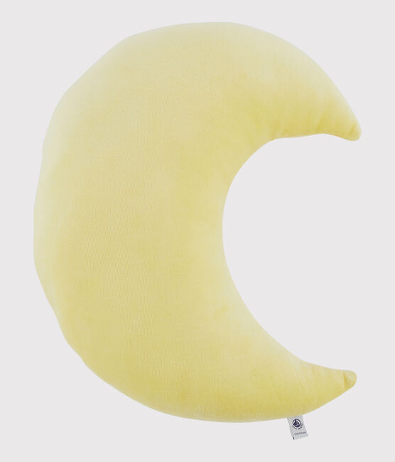Cuscino a luna in velluto giallo BLE
