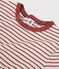 T-shirt L'ICONIQUE girocollo in cotone bio donna beige MONTELIMAR/ OMBRIE