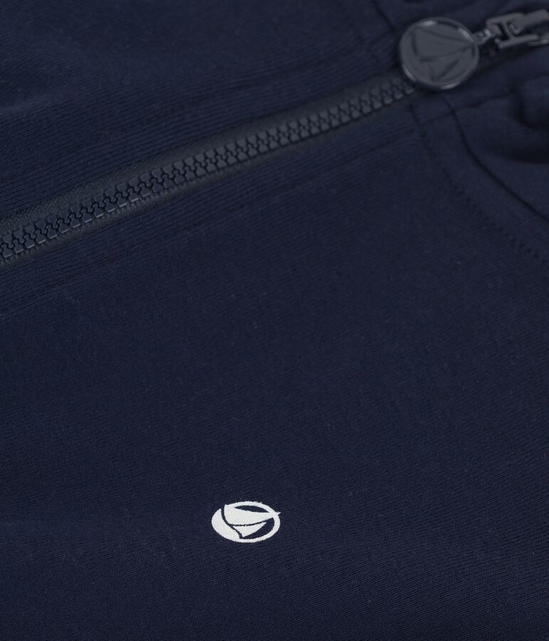 Felpa con cappuccio bambina/bambino blu