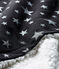 Coperta bebè a costine e sherpa grigio CAPECOD/grigio ARGENT
