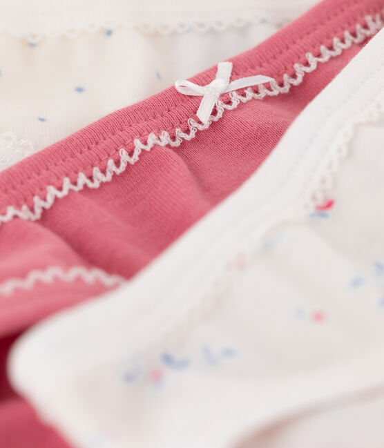 Confezione da 3 slip bambina in cotone variante 1