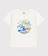 T-shirt a maniche corte in cotone con stampa bambino
