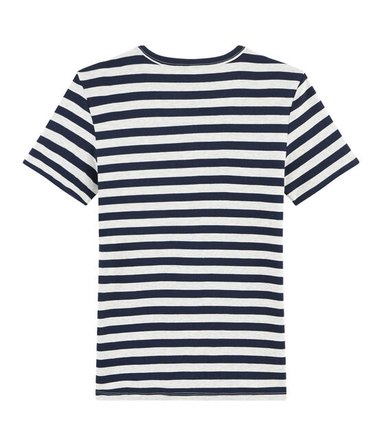T-shirt iconica donna blu SMOKING/grigio BELUGA