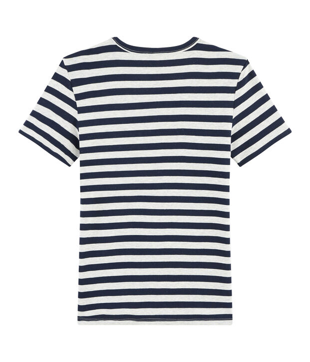 T-shirt iconica donna blu/grigio