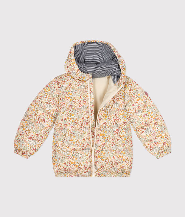 Piumino bambino unisex ecru/multicolore