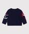 Maglione in misto lana e cotone fantasia jacquard neonato blu/multicolore