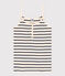 Canottiera con spalline in cotone Donna bianco AVALANCHE/blu SMOKING