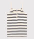 Canottiera con spalline in cotone Donna