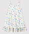 Abito senza maniche in cotone bambina bianco MARSHMALLOW/bianco MULTICO
