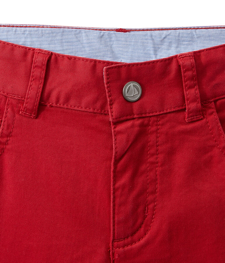 Pantaloni colorati per bambino in jeans rosso TERKUIT