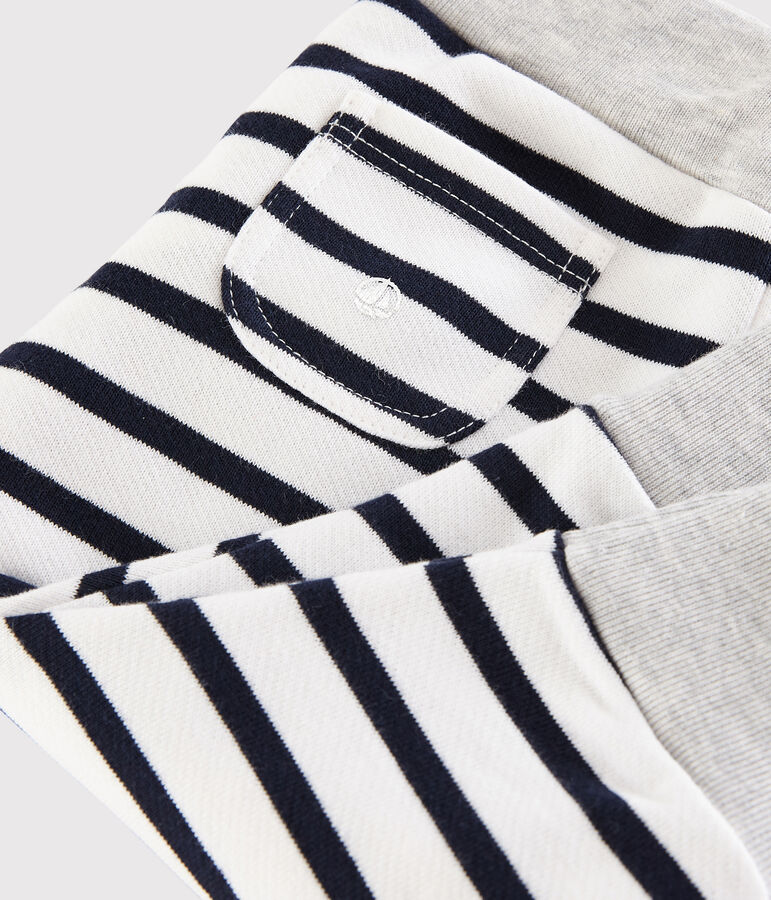 Pantalone a righe beb&egrave; maschietto bianco/blu