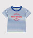 T-shirt a righe in cotone bambina - bambino