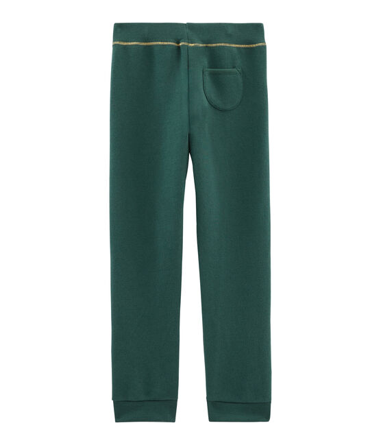 Pantalone in molleton bambina verde SOUSBOIS