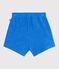 Shorts in spugna tinta unita neonato blu
