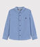 Camicia a manica lunga in popeline bambino bianco MARSHMALLOW/bianco MULTICO