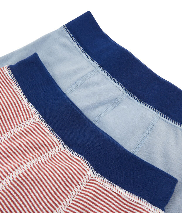 Duo boxer bambino in cotone multicolore