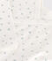 Body incrociati a maniche lunghe in cotone neonato blu MARSHMALLOW/bianco GOMME