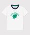 T-shirt a maniche corte in cotone bambino bianco MARSHMALLOW