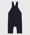 Salopette lunga in jersey spesso per neonati blu SMOKING