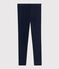 Jegging in felpa bambina blu SMOKING