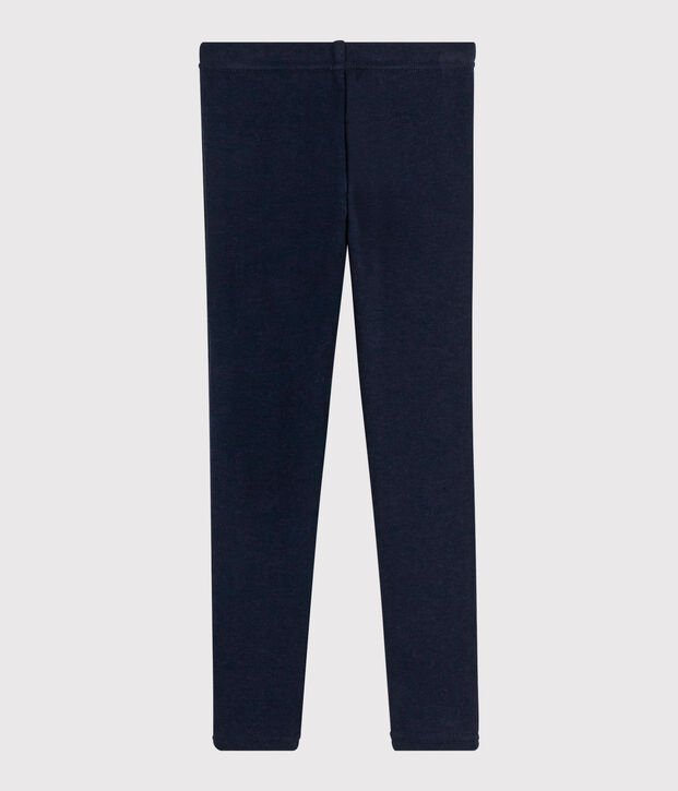 Jegging in felpa bambina blu