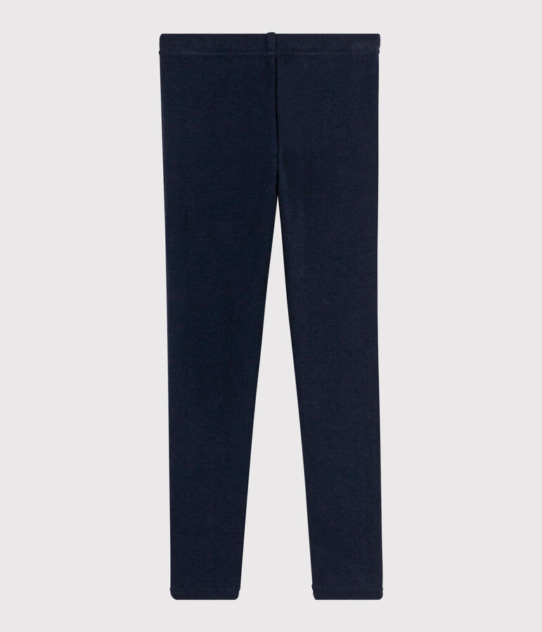Jegging in felpa bambina blu
