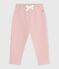 Pantaloni in cotone tinta unita neonato rosa JOLI