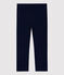 Pantaloni comodi in cotone bambina blu SMOKING