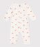 Pigiama senza piedini in cotone con granchi neonato bianco MARSHMALLOW/bianco MULTICO