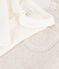 Set salopette e body con colletto in cotone tinta unita neonato ecru/ecru