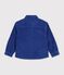 Camicia in velluto tinta unita bambino blu