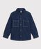 Camicia di denim tinta unita bambino blu