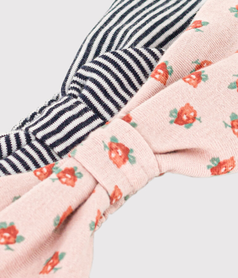 Confezione da 2 fasce beb&egrave; in cotone variante 1