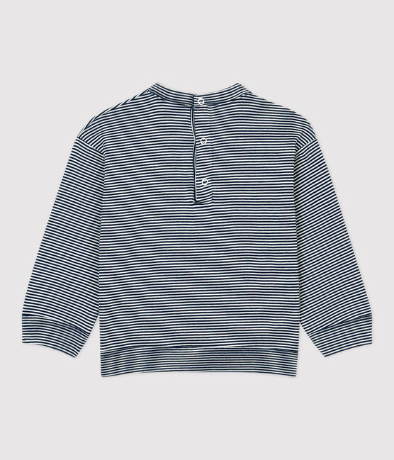 T-shirt in cotone bebè blu MEDIEVAL/bianco MARSHMALLOW