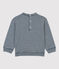 T-shirt in cotone bebè blu MEDIEVAL/bianco MARSHMALLOW