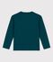 T-shirt bambino a maniche lunghe in cotone verde PINEDE