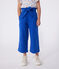 Pantaloni in misto cotone e lyocell bambina. blu SURF
