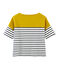 Marinière maniche corte donna giallo BAMBOO/bianco MARSHMALLOW/ SMOKING