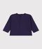 T-shirt a maniche lunghe in cotone tinta unita neonato SOIR