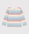 Marini&egrave;re in cotone bambino bianco/multicolore