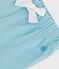 Shorts in cotone tinta unita neonato blu AQUATIC