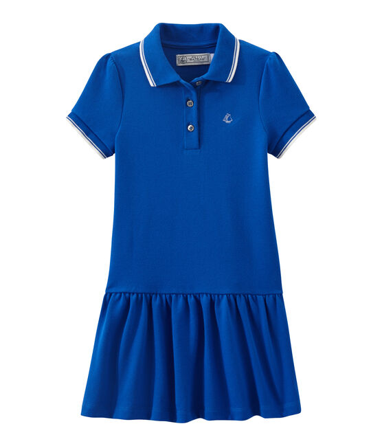 Abito per bambina a maniche corte blu PERSE