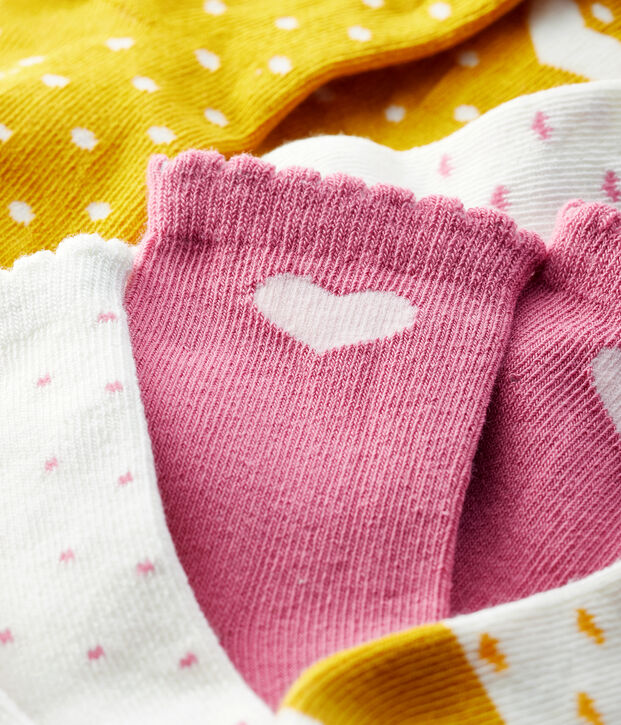 Confezione da 5 paia di calzini beb&egrave; multicolore