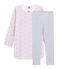 Camicia da notte bambina in velluto con leggings bianco MARSHMALLOW/bianco MULTICO