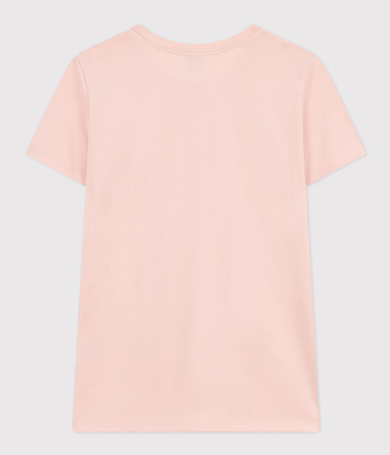 T-shirt LE DROIT girocollo in cotone Donna rosa SALINE