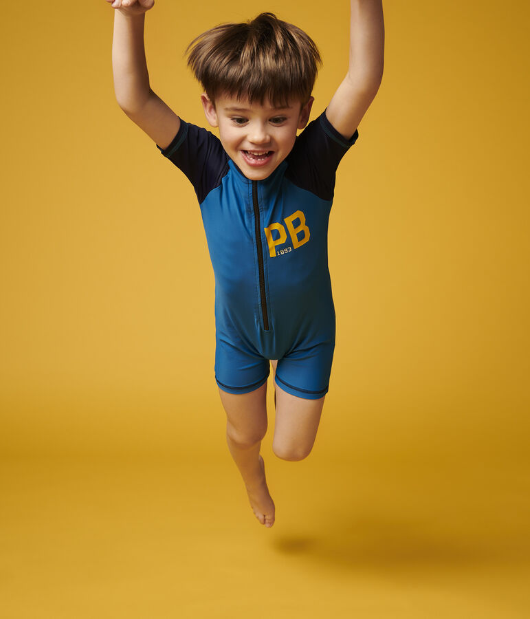 Tuta anti-uv riciclata bambino blu