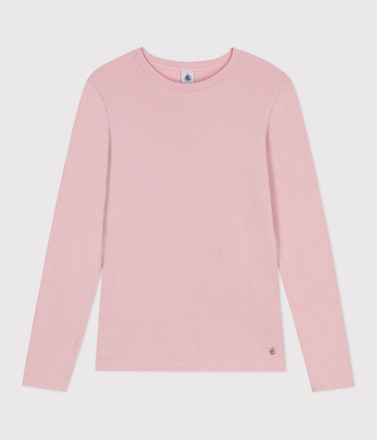 T-shirt L'Iconique a maniche lunghe in cotone donna rosa