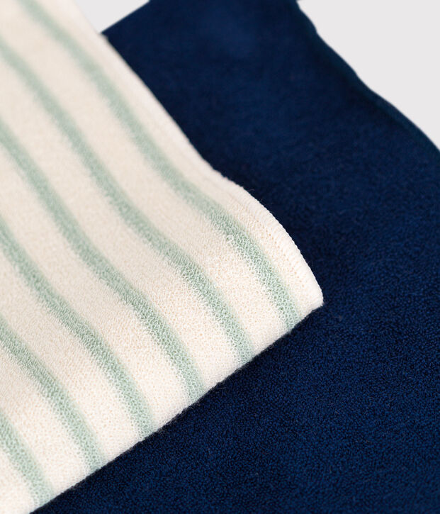 2 bandane beb&egrave; in spugna multicolore