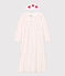 Camicia da notte e coroncina bambina in ciniglia bianco MARSHMALLOW/rosso TERKUIT
