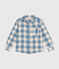 Camicia in flanella bambino blu BEACH/ AVALANCHE